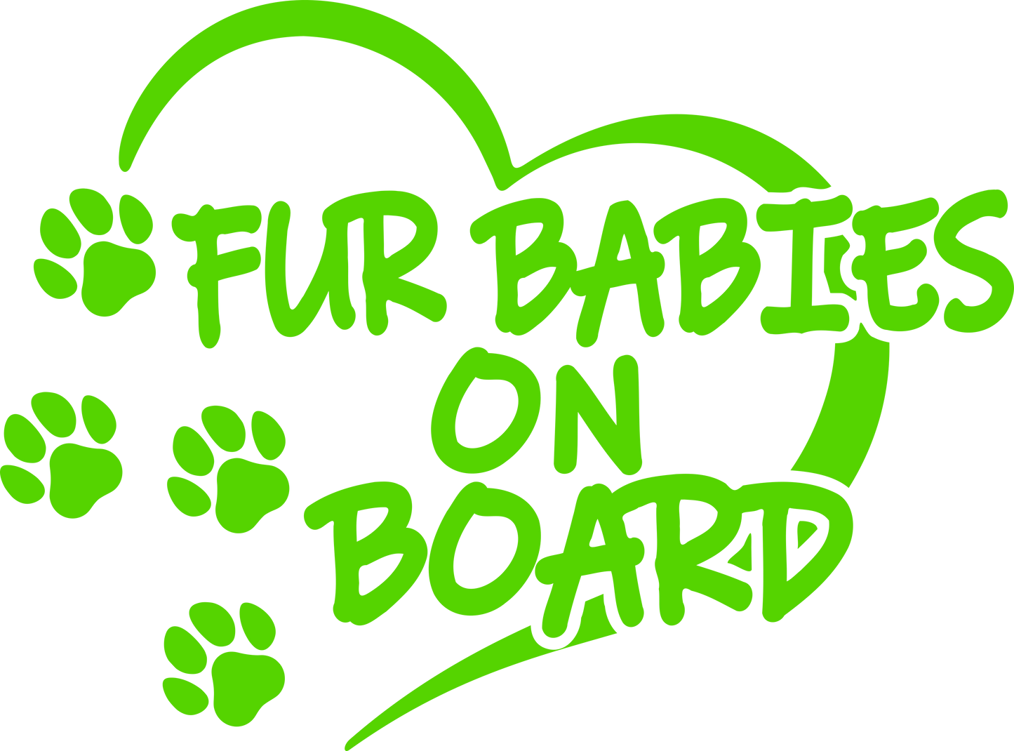 Fur Baby on Board Vinyl Decal
