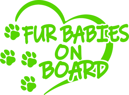 Fur Baby on Board Vinyl Decal
