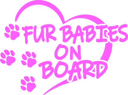 Fur Baby on Board Vinyl Decal